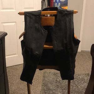 Leather vest